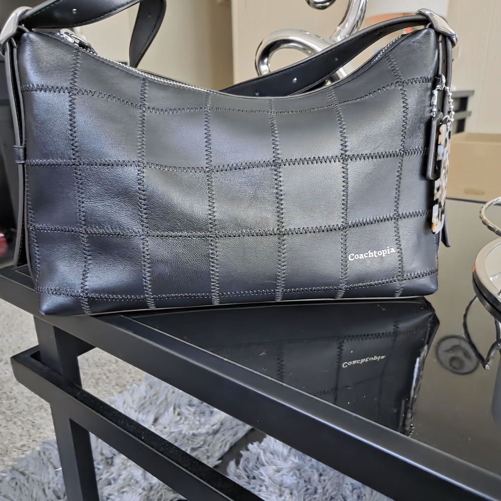 Coach Black Leather Shoulder Bag